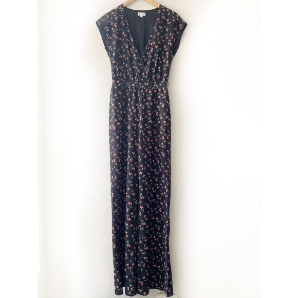 LPA Jumpsuit 76 Little Roses Black Floral - Picture 4 of 9